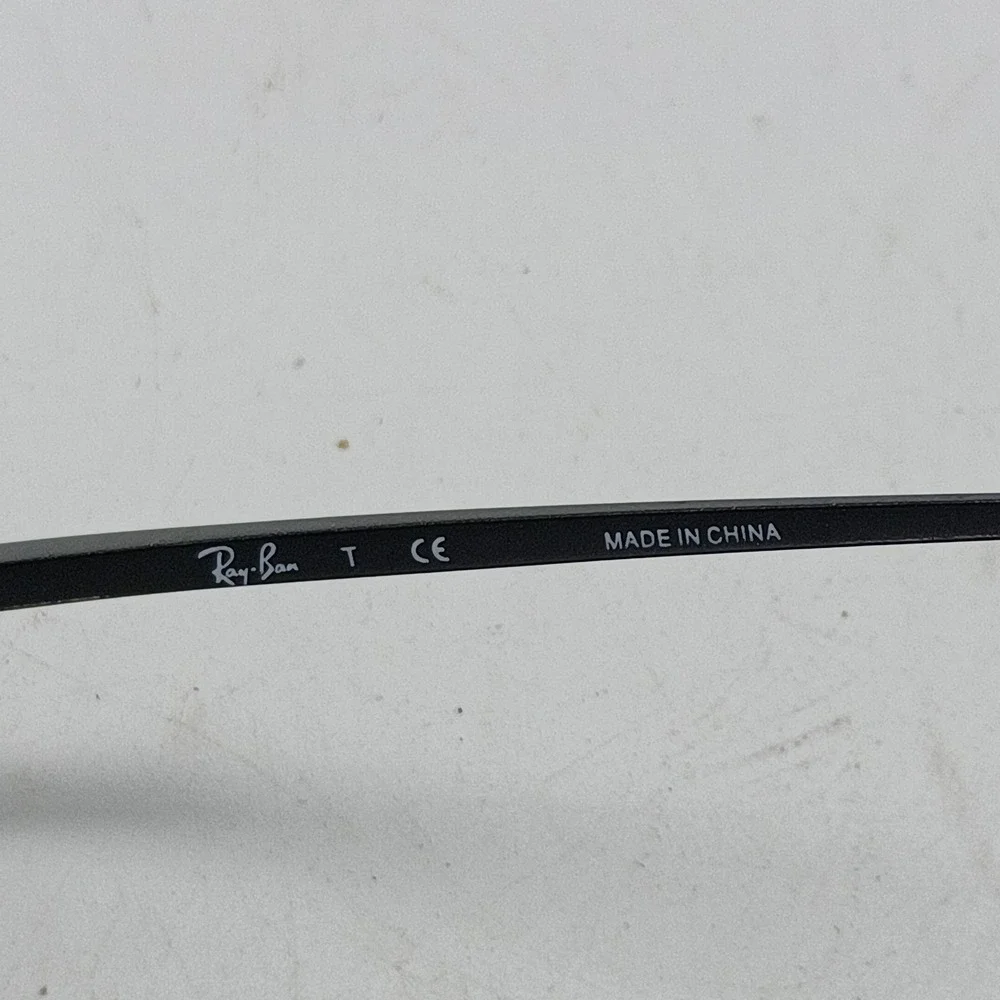 Ray-Ban RB3162 Sleek 006 Black Rectangle Sunglasses Frames Only 52-19 50